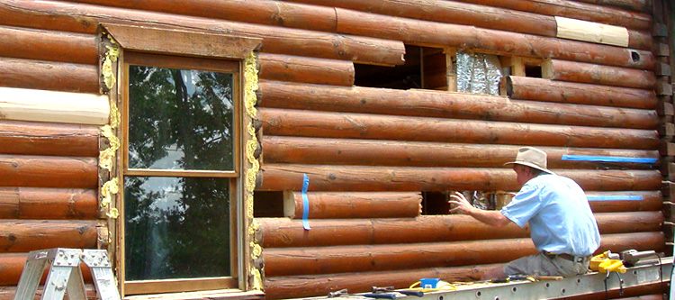 Log Home Repair Bartow County, Georgia