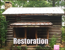 Historic Log Cabin Restoration  Bartow County, Georgia